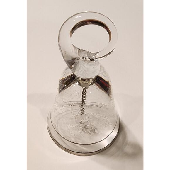 Vintage 1983 Lenox Crystal Glass Etched Bell First Annual Christmas Ornament - Picture 1 of 4